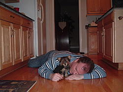 Ian and Lola on kitchen floor.jpg